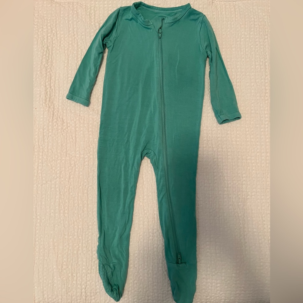 Kyte Baby Zipper footie in Jade